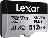 Lexar microSDXC Professional SILVER Plus UHS-I/U3/A2/4K R205/W150 (V30) 512GB