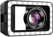 Mobile lens APEXEL APL-HB100FL23 100mm macro with LED (black)