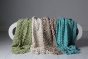 Newborn Tassel Blanket Teal TBT 127 x 178 cm