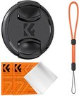 K&F Concept 52MM Lens Caps Kit with LOGO