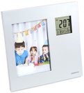 Omega digital weather station with photo frame OWSPF01, silver