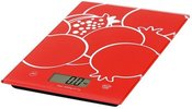 Omega kitchen scale OBSKR, red