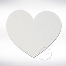 Padas pelei baltas, širdies formos FINA IERTE 180x180 3mm (5 vnt)| 815705
