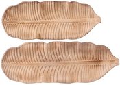 Padėklas 2 vnt 36x14,5 cm 47x17 cm medžio sp. Natural Living 53600