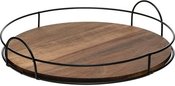 Padėklas medinis/metalinis D34xH7 cm Secret de Gourmet 207101