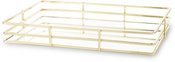 Padėklas metalinis aukso spl. 4,5x30x20 cm 148744