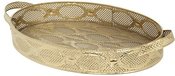 Padėklas metalinis ažūrinis aukso spl. 56x33x10.5 cm (Did)