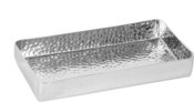 Padėklas metalinis sidabro sp. 24x12,5x3,5 cm SAVEX