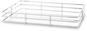 Padėklas metalinis sidabro spl. 4,5x30x20 cm 148746