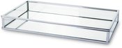 Padėklas metalinis su veidrodžiu sidabrinės sp. 3x24x14 cm 135834
