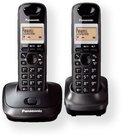 Panasonic KX-TG2512FXT Cordless phones, Black / LCD display/ Memory 50 numbers / Memory for 50 incoming numbers / Auto-repeat, dialing station number, ringtone 10, selectable tone 32 / MUTE, FLASH, HOLD functions / SMS / Wall-mount option