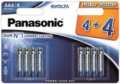 Panasonic Evolta батарейки LR03EGE/8B (4+4шт)
