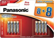 Батарейка Panasonic Pro Power LR03PPG/16B (8+8шт)