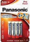 Panasonic Pro Power battery LR03PPG/6B (4+2)