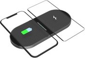 Platinet wireless charger 2x10W PWCDB