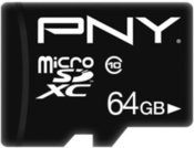 PNY MicroSDHC card 64GB P-SDU64G10PPL-GE