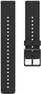 Polar wristband 20mm S, black silicone