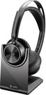 POLY Voyager Focus 2 Microsoft Teams Certified USB-C-C Headset +USB-C/A Adapter +Charging Stand 9T9J6AA