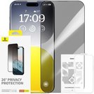 Privacy Protection Tempered Glass Baseus Diamond iPhone 15 Plus