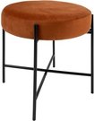 Pufas metalinėmis kojomis veliūrinis rudas D47xH45 cm Atmosphera 166765E