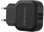 Qoltec Charger 12W | 5V | 2.4A | 2xUSB