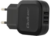 Qoltec Charger 17W | 5V | 3.4A | 3xUSB