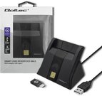 Qoltec Smart chip card scanner USB2.0 Plug&play