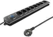Qoltec Surge protector | 8 gniazd | 3,0m
