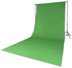 Quadralite žalias tekstilinis fonas 2,85x6m