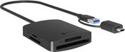 Raidsonic 4-in-1 Card Reader with USB 3.2 Gen 1 Type-A + Type-C | IB-CR302-CU3