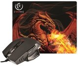 Rebeltec RED DRAGON game set mouse & mouse pad