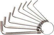 Sady šestihranných klíčů 1,5-6 mm Deli Tools EDL3080 (stříbrné)