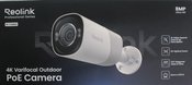 SALE OUT. Reolink PCRPB4K02 Smart 4K 133&deg; View PoE Bullet Camera with 5&times; Optical Zoom | Reolink Smart 4K 133&deg; View PoE Camera with 5&times; Optical Zoom | RP-PCB8MZ | 24 month(s) | Bullet | 8 MP | F2.7-13.5mm/F1.6 | IP67 | H.265/H.264 | Micro SD, Max. 512 GB | UNPACKED, DEMO