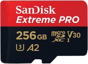 SanDisk microSDXC 256GB Extreme Pro A2 C10 V30 UHS-I U3