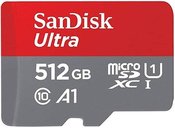 SanDisk Ultra Lite microSDXC Ad. 512GB 100MB/s SDSQUNR-512G-GN6TA