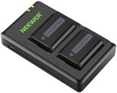 Set of 2 Sony replacement batteries and a NEEWER NP-FW50 charger