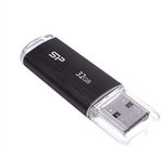 SILICON POWER 32GB, USB 2.0 FLASH DRIVE ULTIMA U02, BLACK