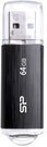 SILICON POWER 64GB, USB 2.0 FLASH DRIVE, ULTIMA U02, BLACK