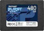 SSD|PATRIOT|Burst Elite|480GB|SATA 3.0|3D NAND|Write speed 320 MBytes/sec|Read speed 450 MBytes/sec|2,5"|TBW 200 TB|PBE480GS25SSDR