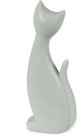 Statulėlė Katė keramikinė pilkos/baltos matinės spalvos (mix) 24 cm 32303