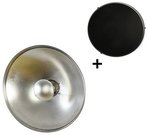 StudioKing Beauty Dish Silver SK-BD420 42 cm with Honeycomb Grid