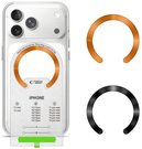Tech-Protect MagSafe Ring MMP-210 2pcs, black/orange