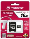 Transcend microSDHC 16GB Class 10 UHS-I 400x + SD Adapter