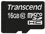 Kortelė Transcend MicroSDHC 16GB Class 10