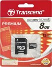 Transcend MicroSD SDHC 8GB + Adapter