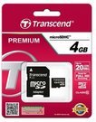 Transcend microSDHC 4GB Class 10 + SD-Adapter