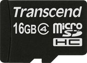 Transcend MicroSDHC atminties kortelė 16GB Class 4