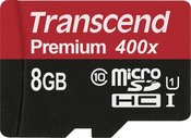 Transcend microSDHC 8GB Class 10 UHS-I 400X