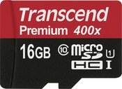 Transcend MicroSDHC 16GB Class 10
