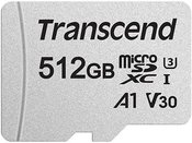 Transcend microSDXC 300S-A 512GB Class 10 UHS-I U3 V30 A1